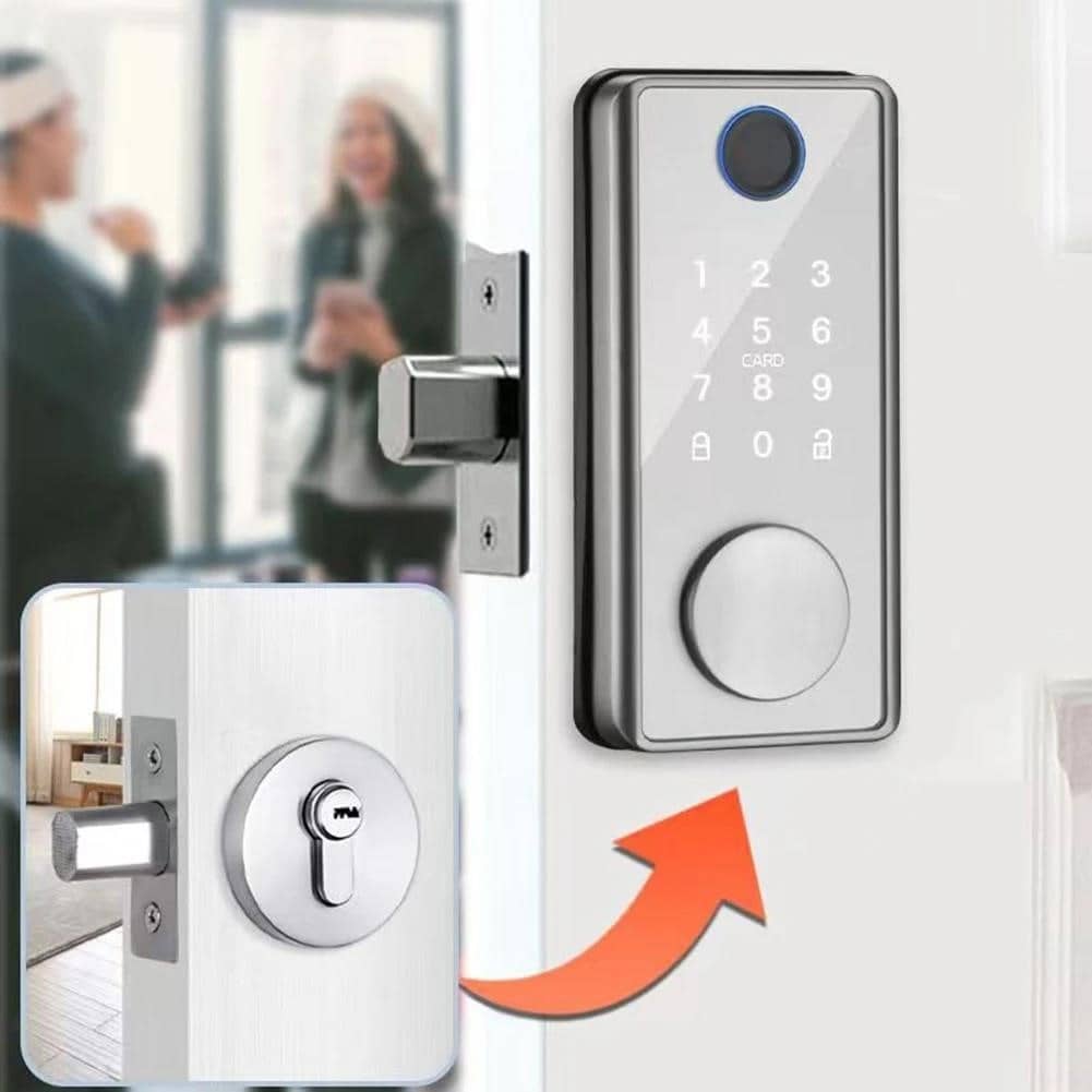 Pirštų atspaudų užraktas Apsaugos nuo vagystės „Smart Home“ durų ...