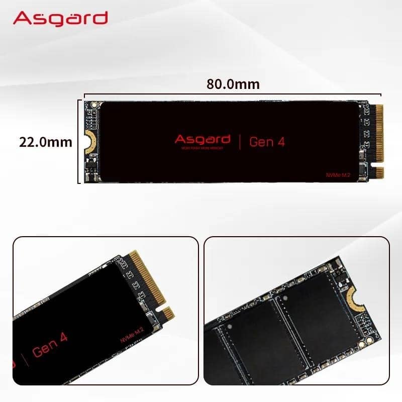 Asgard M2 512Gb PCIe Lite SSD NVME 512Gb 1Tb 2Tb kietojo kūno