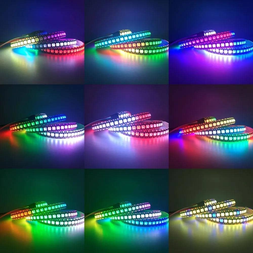 DC5V WS2812B individualiai adresuojama 5050 RGB LED juostelė WS2812 ...