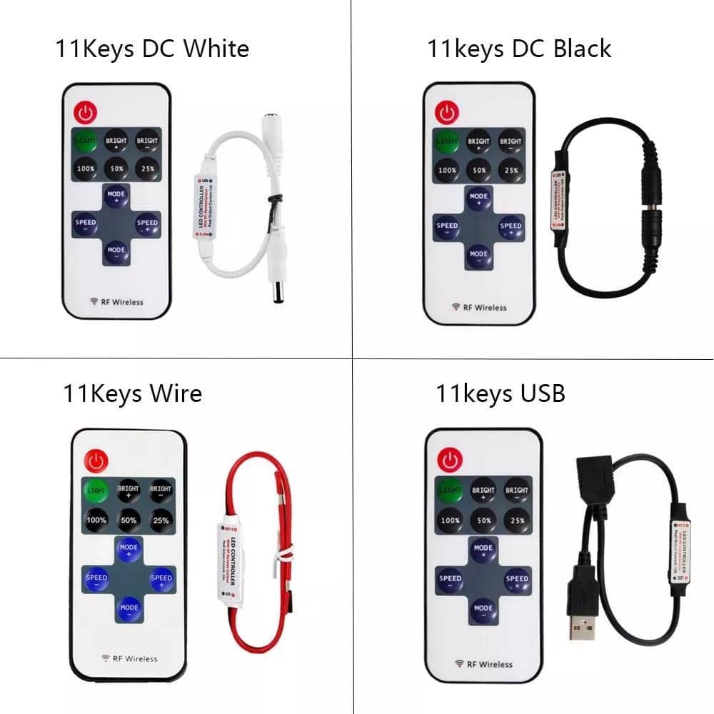 Rf 11 Key Led Dc Mini 11 Keys RF belaidis LED nuotolinio valdymo pultelis Led Dimmer ...