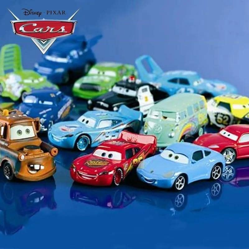 Hot Wheels Pixar Cars - Set De 3 Vehículos: Lightning McQueen, Frank Y Tractor, Modelos De Aleación De Metal Para Niños