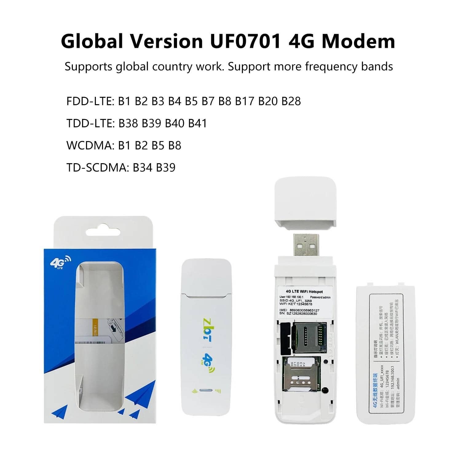 【当店一番人気】 USB raktas WiFi nešiojamasis ZBT 4G kortelės SIM modemas サプライ・アクセサリ・グッズ