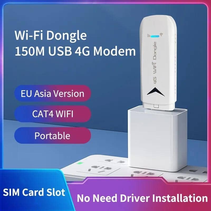 ZBT nešiojamasis WiFi raktas USB 4G modemas SIM kortelės