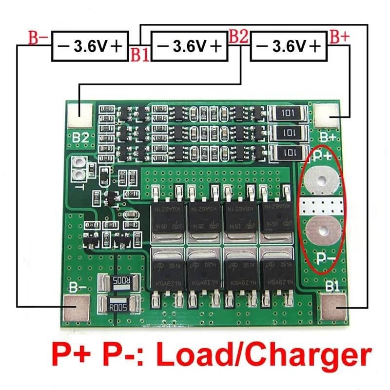 12V 7Ah akumuliatoriaus dėklas 18650 3x7 laikiklis 3S25A 3,6V BMS