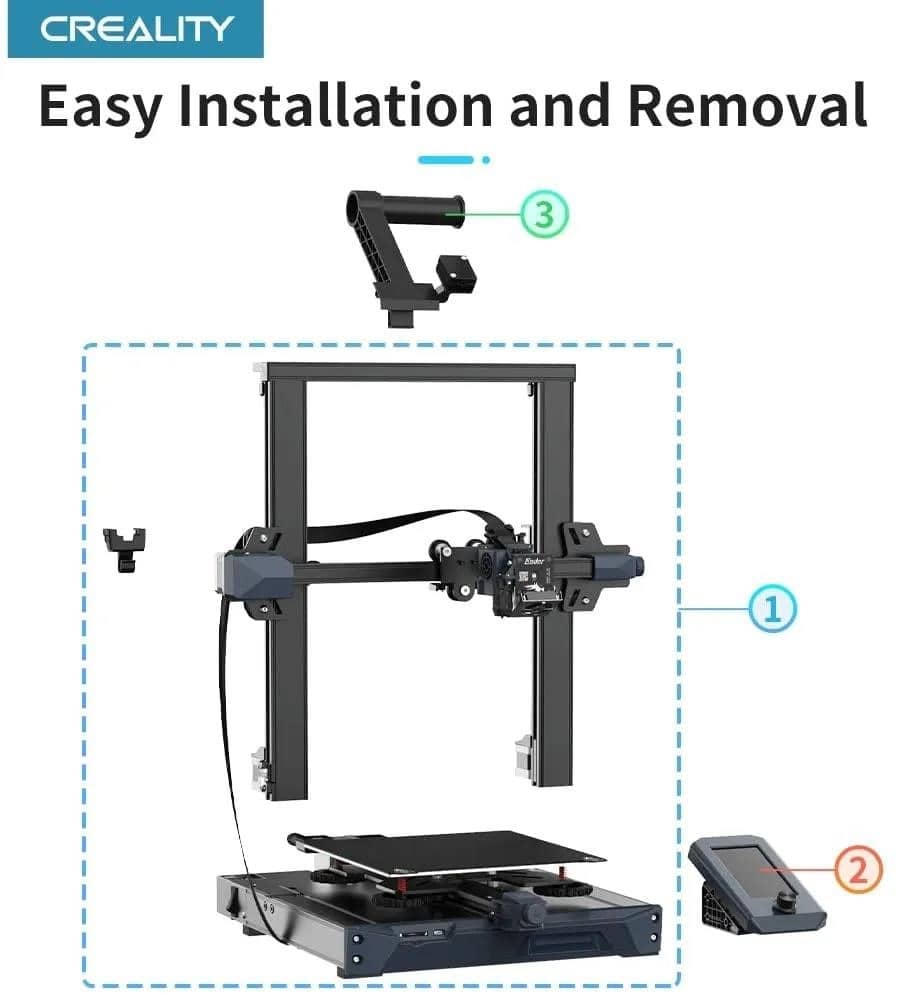 CREALITY Ender 3 S1 / Ender 3 S1 Pro 3D spausdintuvo atnaujinimas 300°C ...