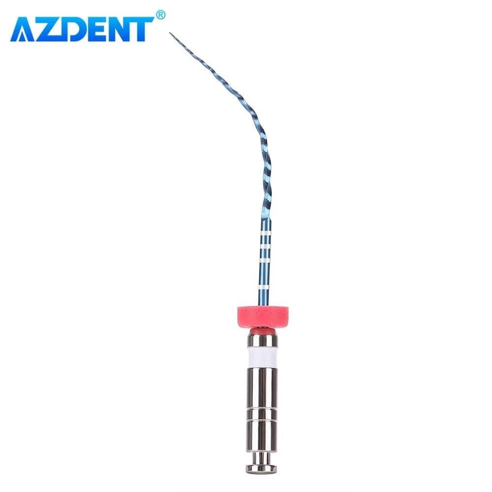 6 vnt./Dėžutė AZDENT Dental Endo V Blue Root Canal Rotary File terminis ...