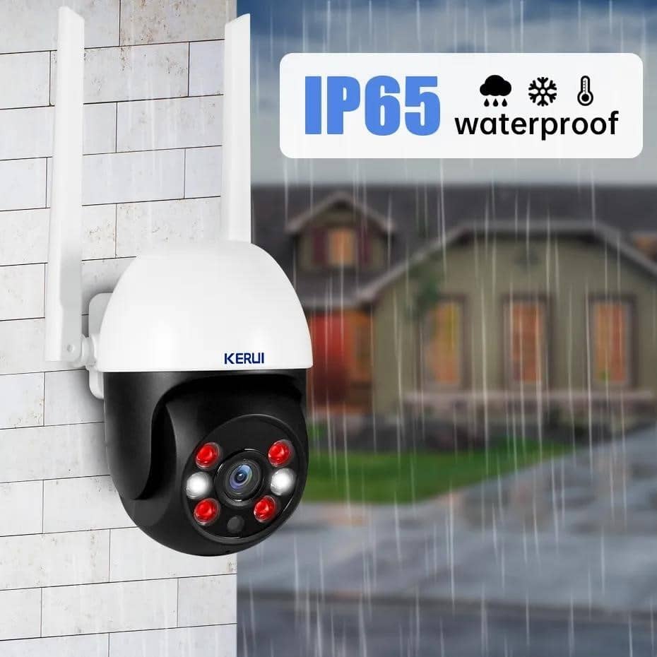 KERUI 3MP 5MP PTZ WiFi IP belaidė kamera Tuya Smart Outdoor Home ...