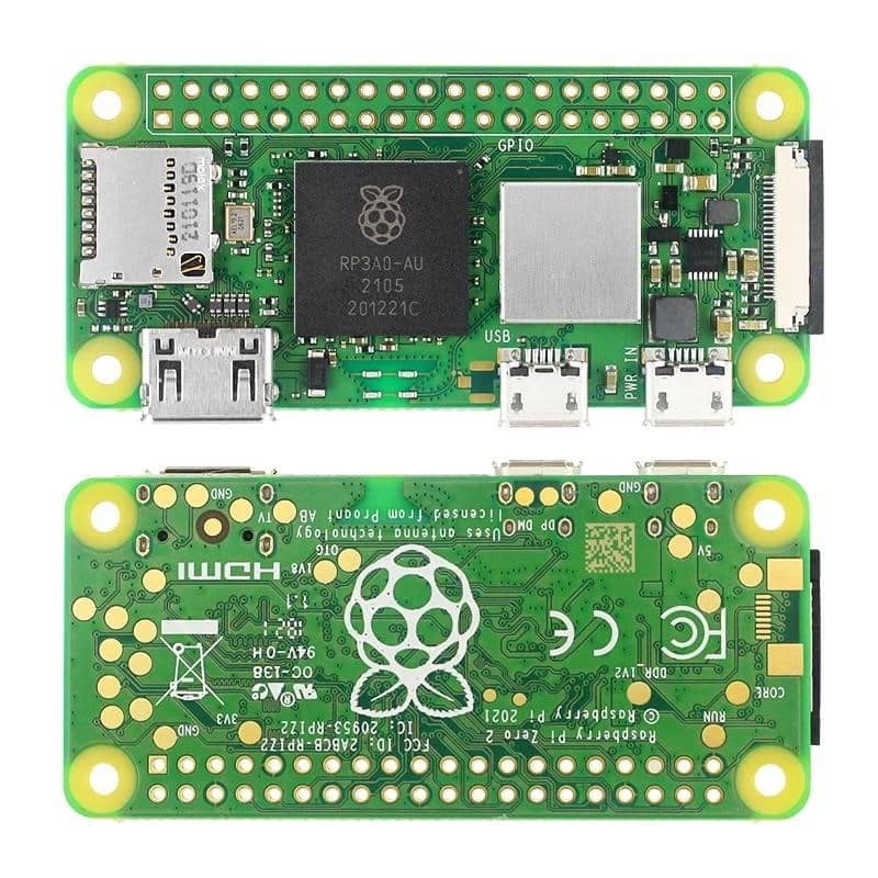 53 Bitu Raspberry Pi Zero 2 W keturių branduolių 64 bitų Cortex-A53 Bluetooth ...