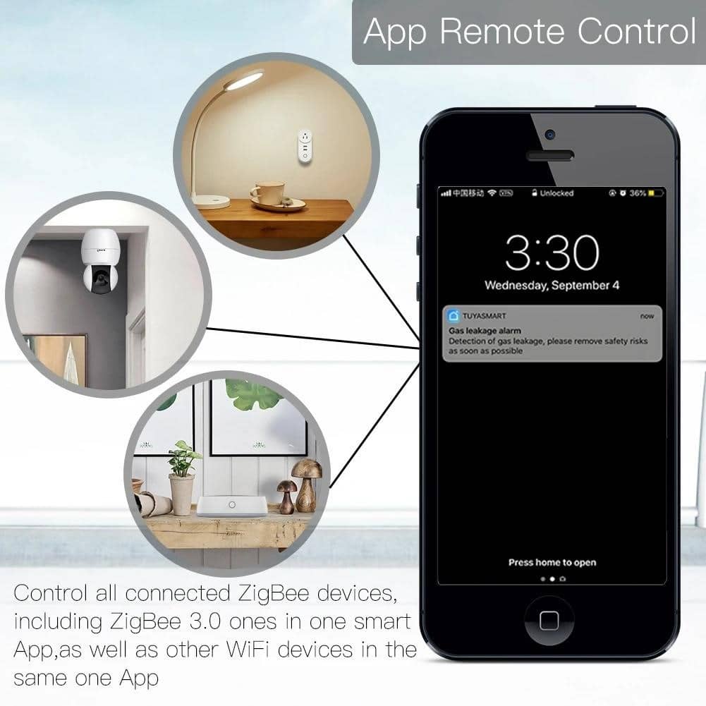 MOES Tuya ZigBee Smart Home Gateway Hub | Works With Alexa, Google Assistant | ZHUB