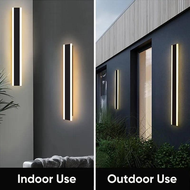 LED ilga sieninė lempa IP66 lauko vandeniui atspari sodo