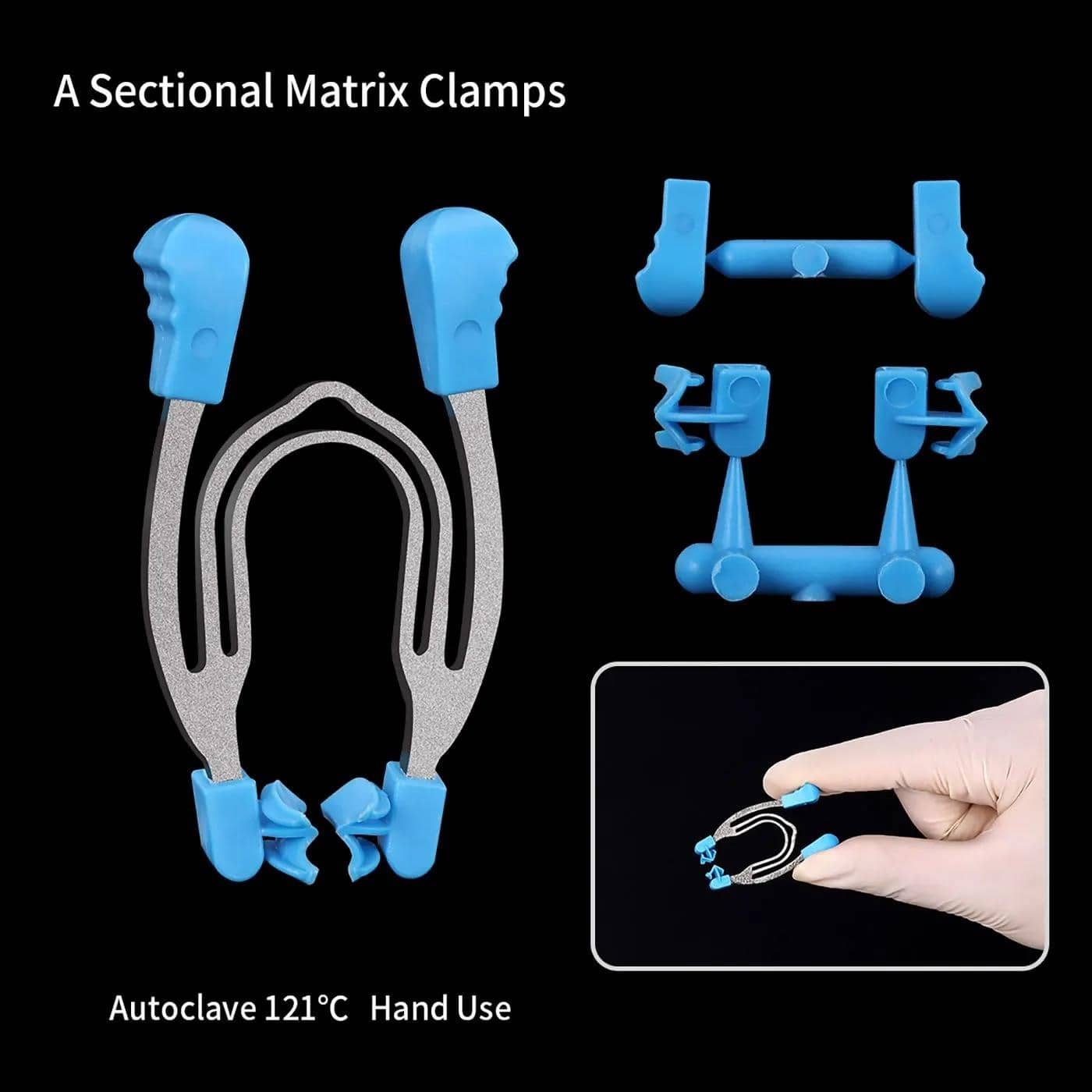 Azdent Dental Matrix Sekcijinės kontūrinės matricos Gnybtai pleištai ...