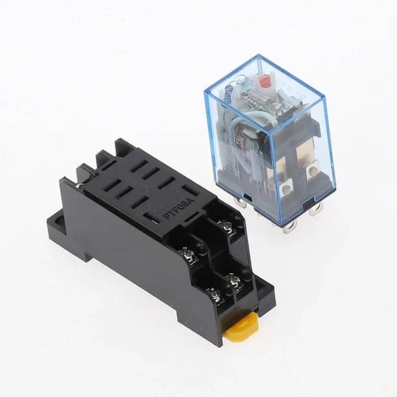 12V 24V 36V 110V 220V 380V DC/AC 10A 8PIN ritės maitinimo relė