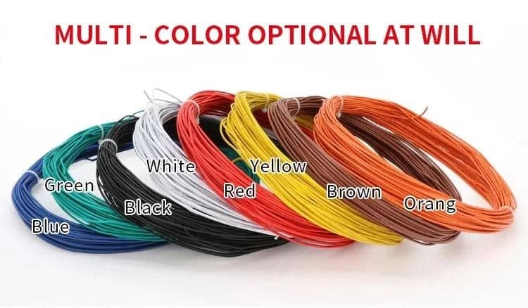 5/10/20M UL1007 PVC skarduoto vario viengyslės vielos kabelio linija 14 ...