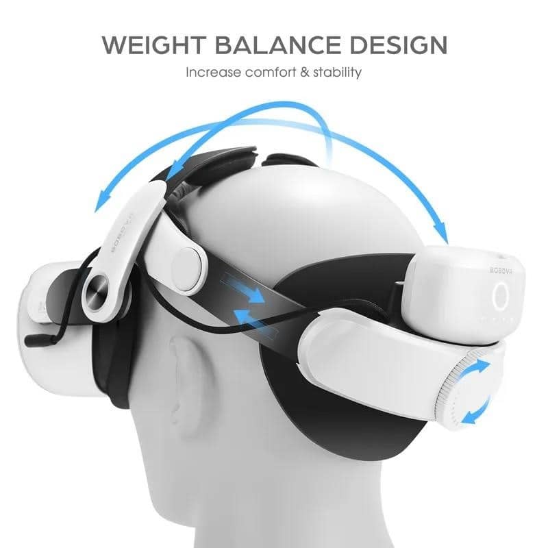 BOBOVR M2 Pro+ baterijos galvos dirželis skirtas Oculus Quest 2 VR